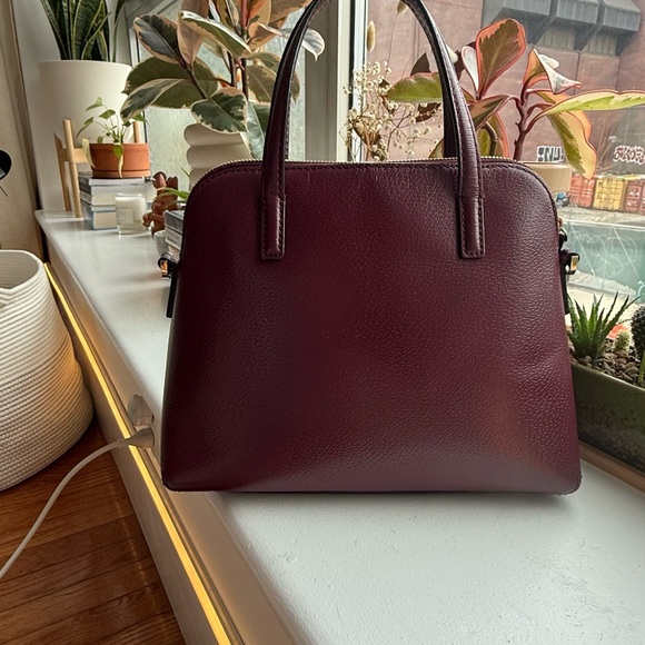 Kate Spade Burgundy Leather Handbag - Picture 5 of 8